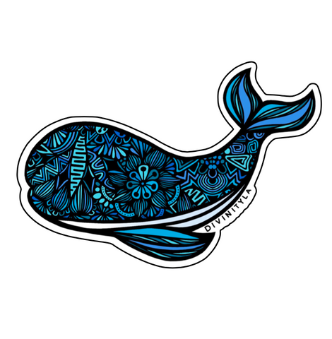 Blue Whale Sticker